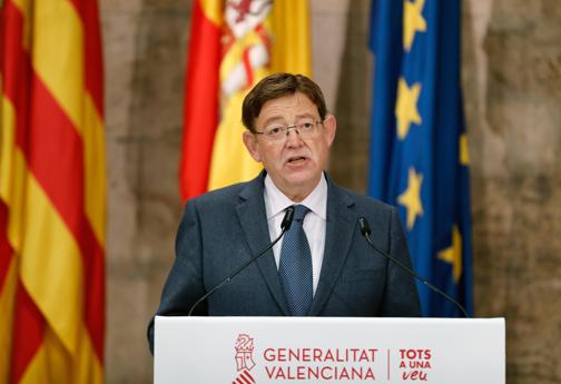 Imagen del presidente de la Generalitat, Ximo Puig