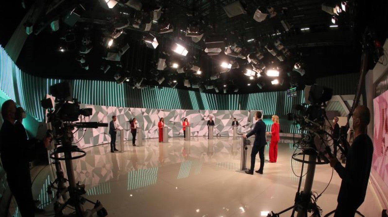 Debate en Telemadrid de los seis candidatos a la Presidencia de la Comunidad en las últimas elecciones