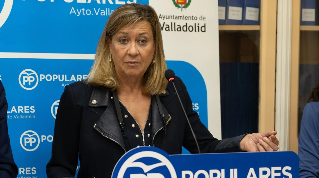La líder del PP en el Ayuntamiento de Valladolid, Pilar del Olmo.