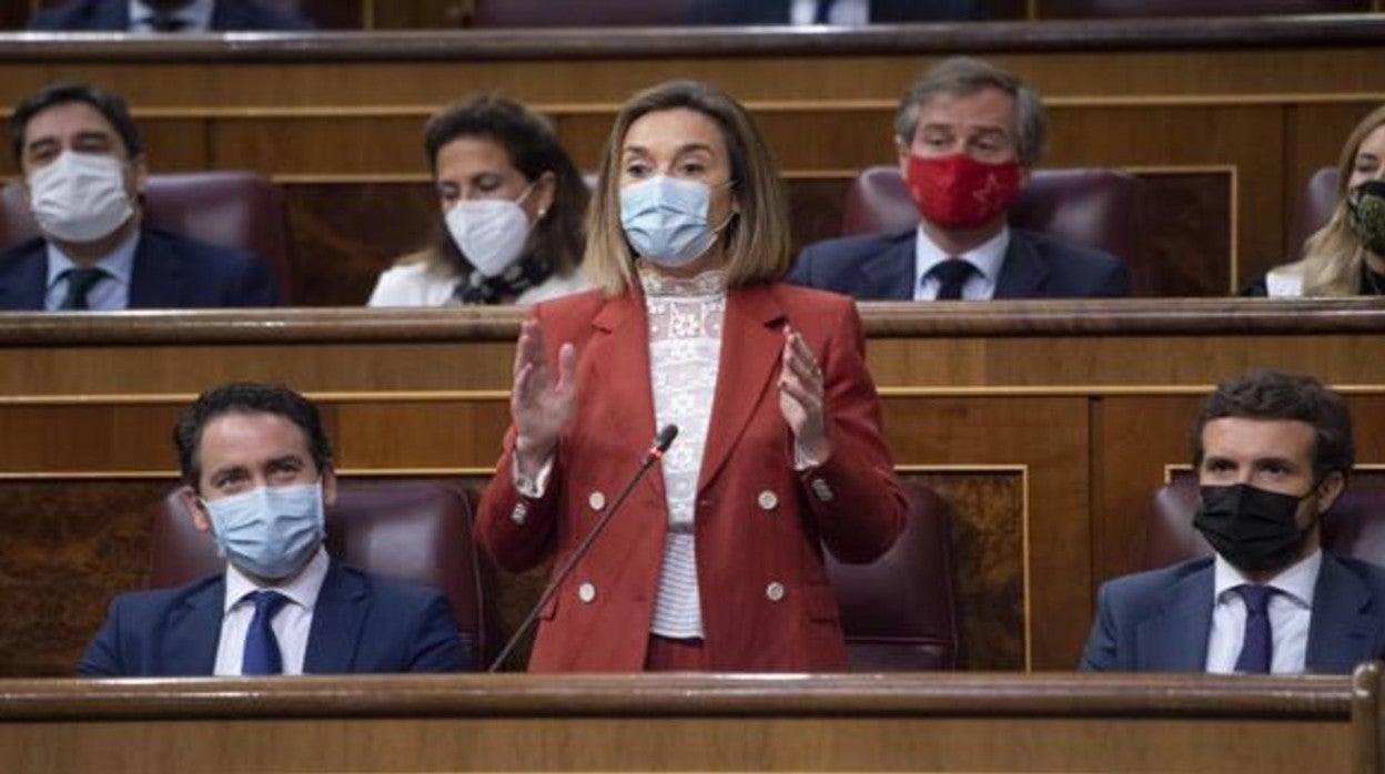 La portavoz del Grupo Popular en el Congreso de los Diputados, Cuca Gamarra