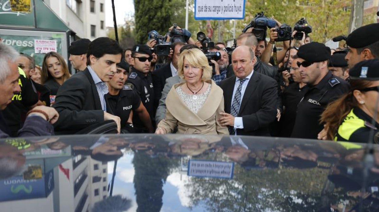 Esperanza Aguirre junto a Beltrán Gutierrez en 2014