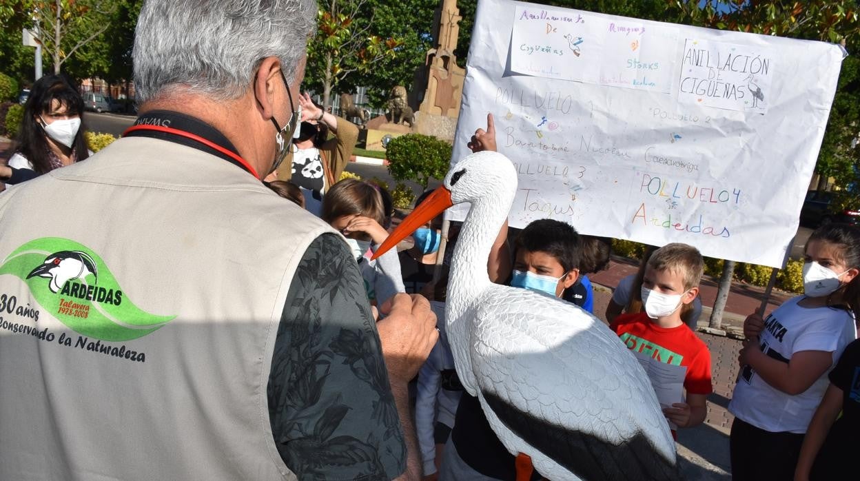 Algunos de los escolares que participaron en la actividad