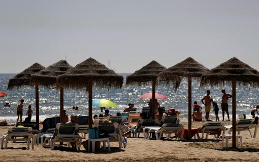 Imagen de la playa de la Patacona de la localidad valenciana de Alboraya