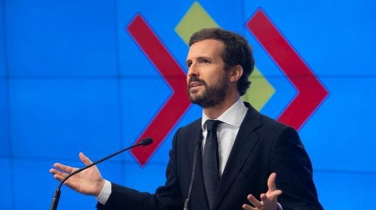 El presiente del PP, Pablo Casado