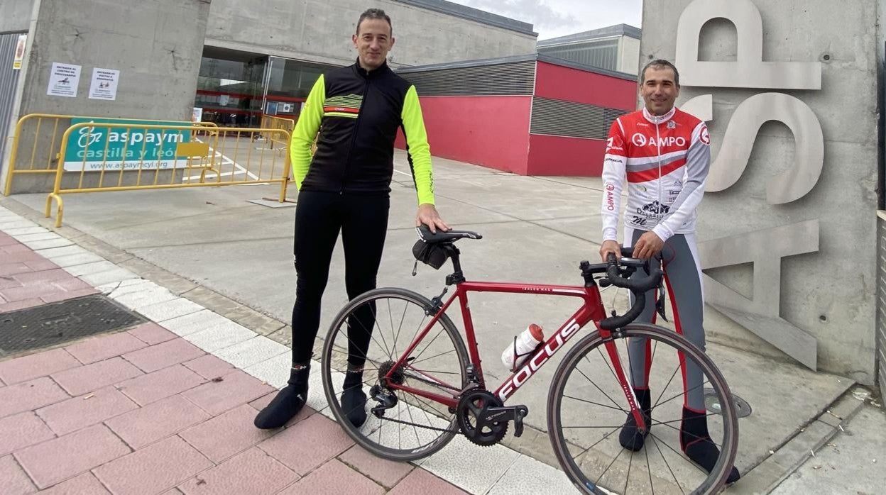 Dos ciclistas ejemplares y un objetivo solidario: recaudar fondos para Aspaym Castilla y León