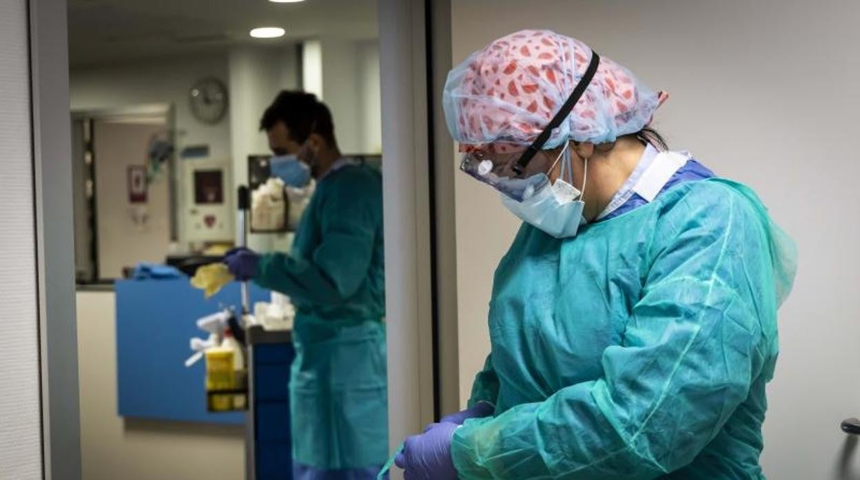 Personal sanitario en un hospital de la Comunidad Valenciana