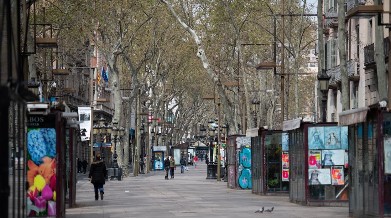 Barcelona, durante el confinamiento domiciliario