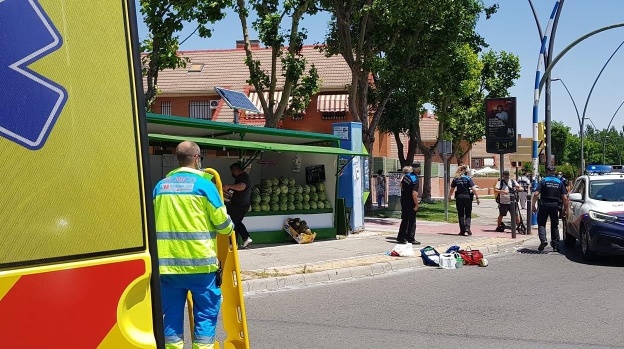 El puesto de melones donde han ocurrido los hechos