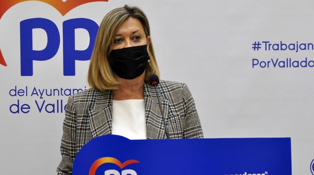 La presidenta del PP en el Ayuntamiento de Valladolid, Pilar del Olmo