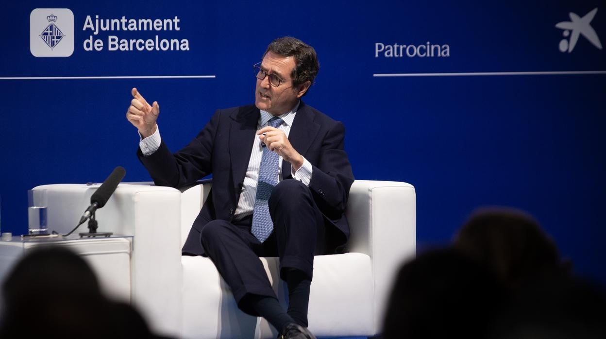 Antonio Garamendi, en Barcelona