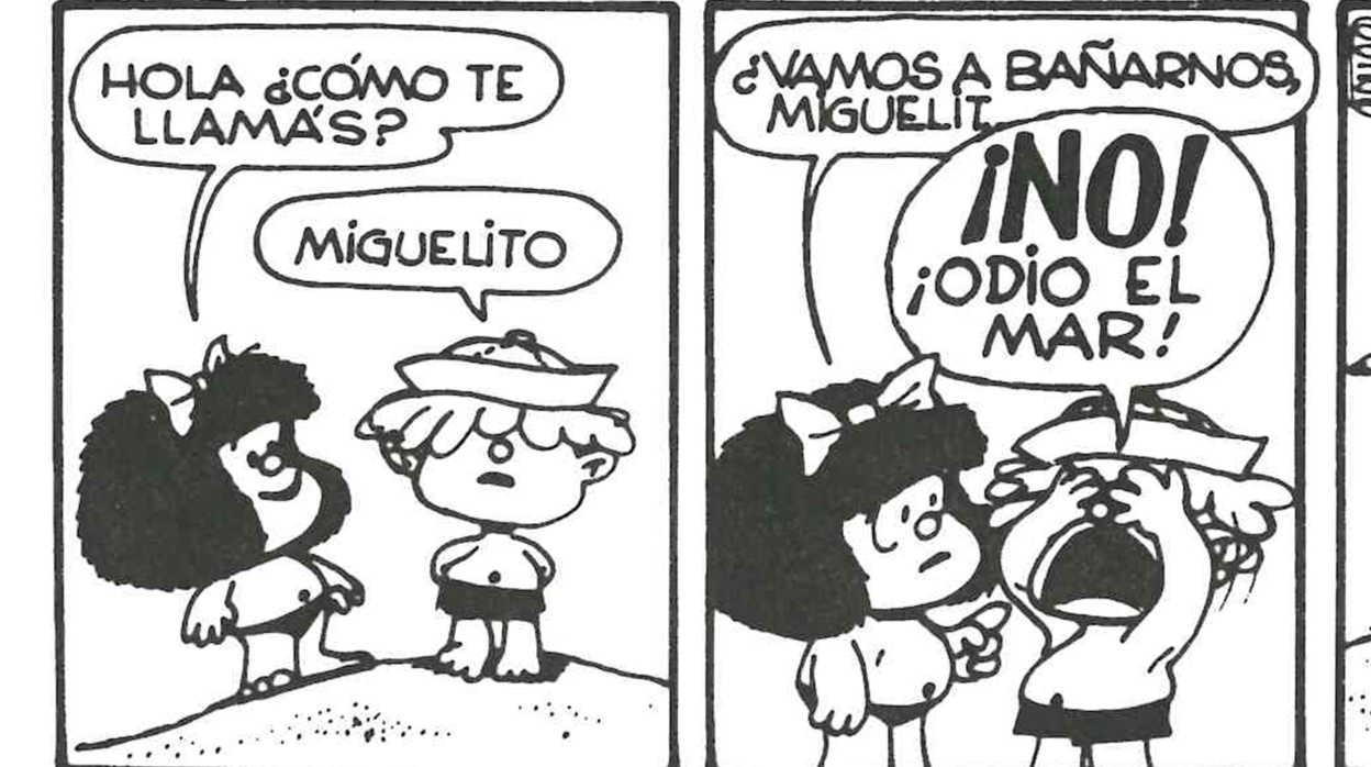 Una viñeta de Mafalda