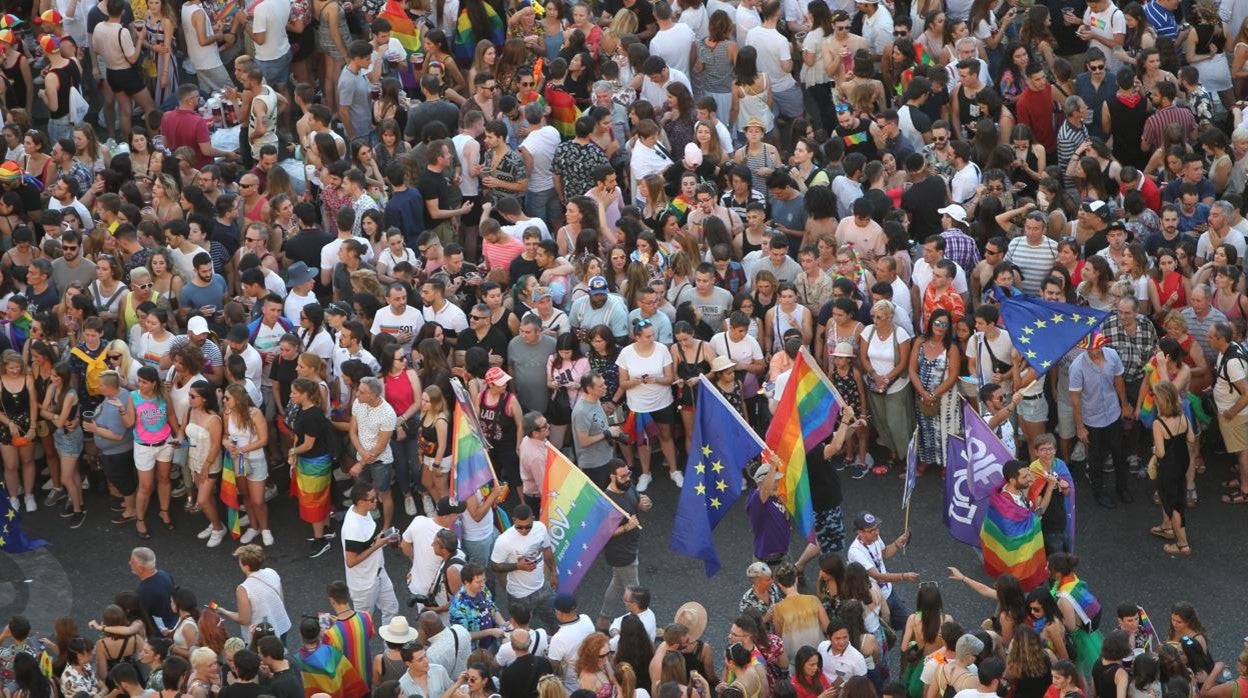 Celebración del Orgullo en Madrid, antes de la pandemia