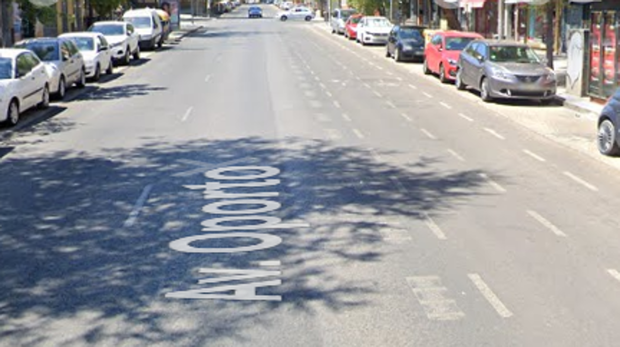 Captura de la avenida de Oporto, la vía donde se produjo la colisión