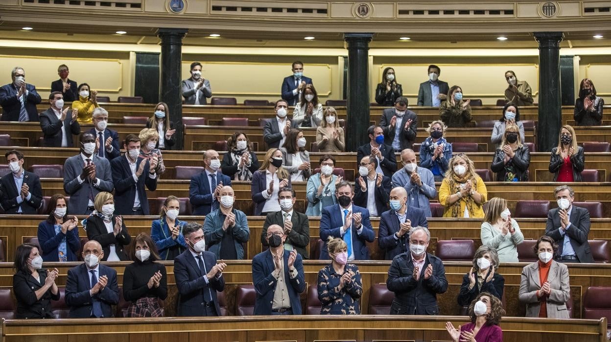 Imagen de la aprobación de la Ley de la Eutanasia en el Congreso