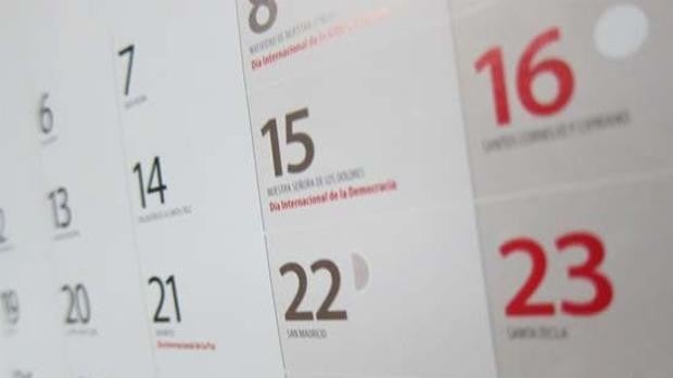 Aprobado el calendario laboral de 2022, que mueve al lunes 26 de diciembre el festivo de Navidad