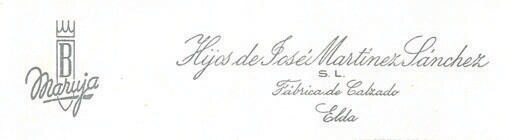Logotipo y nombre de la empresa de calzado de Nazario Belmar, productor de Berlanga