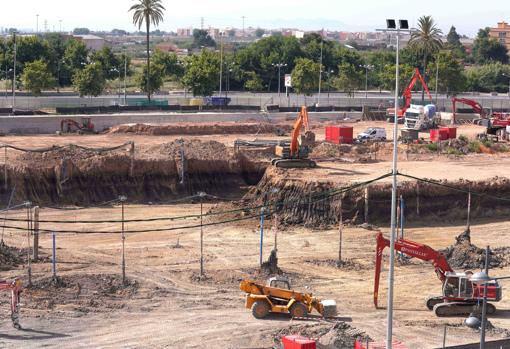 Imagen de las obras de Casal España Arena de Valencia