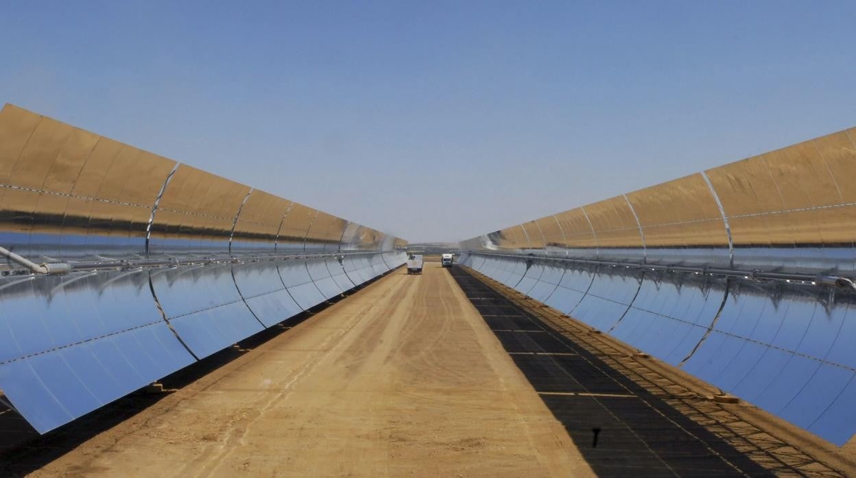 Vista general de la planta termosolar Andasol I, en Andalucía