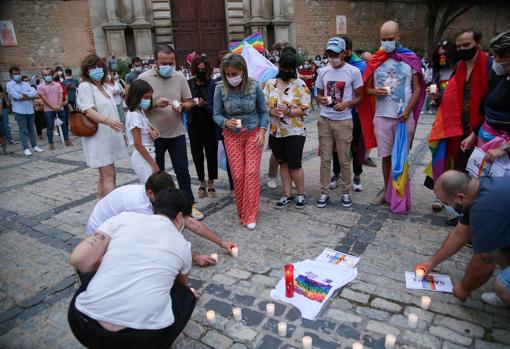 La alcaldesa durante el acto celebrado en Toledo