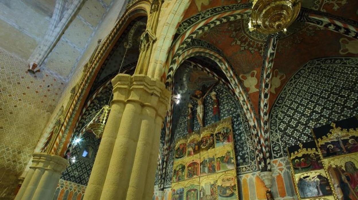 Interior de la iglesia mudéjar de Torralba de Ribota