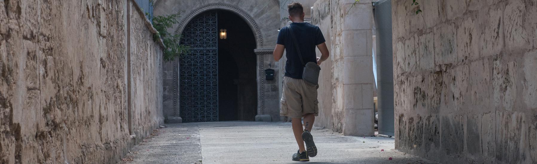 Entrada de El Temple, uno de los centros de menores de Palma afectados por las denuncias