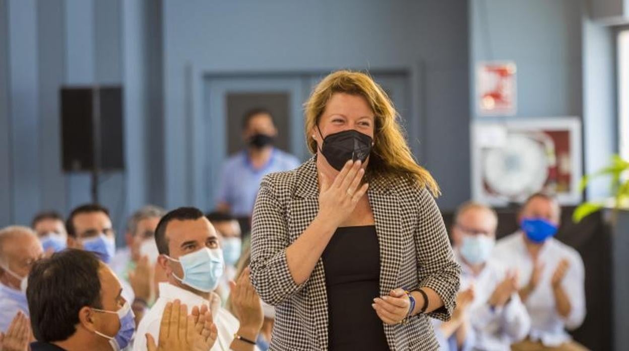 Imagen de Ana Serna el pasado junio en la Junta Directiva Provincial del PP de Alicante