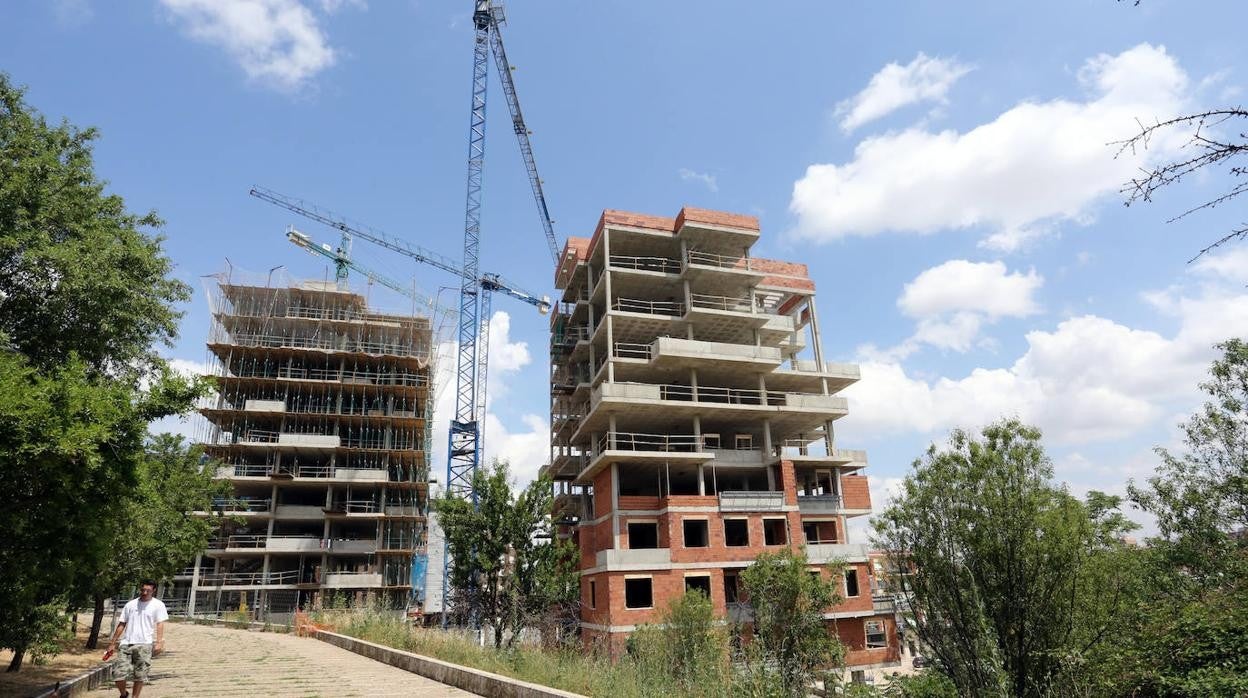 Vivienda en construcción en Castilla y León