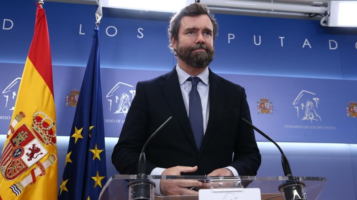 Iván Espinosa de los Monteros, en la sala de prensa del Congreso