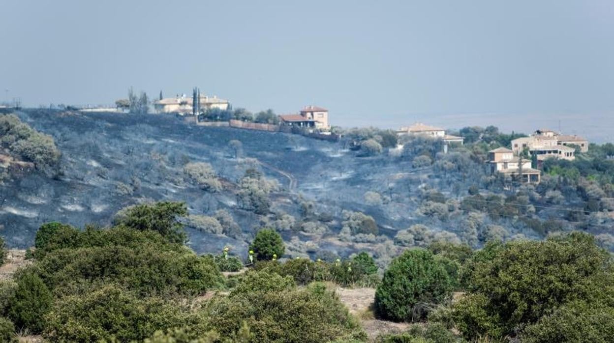 En el verano de 2019 hubo un gran incendio forestal que afectó a las urbanizaciones de Montesión y San Bernardo, en Toledo capital