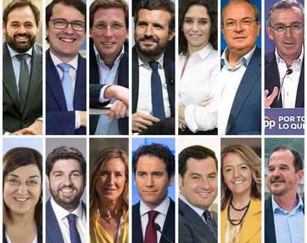 Montaje del PP gallego con todos los líderes que han confirmado asistencia