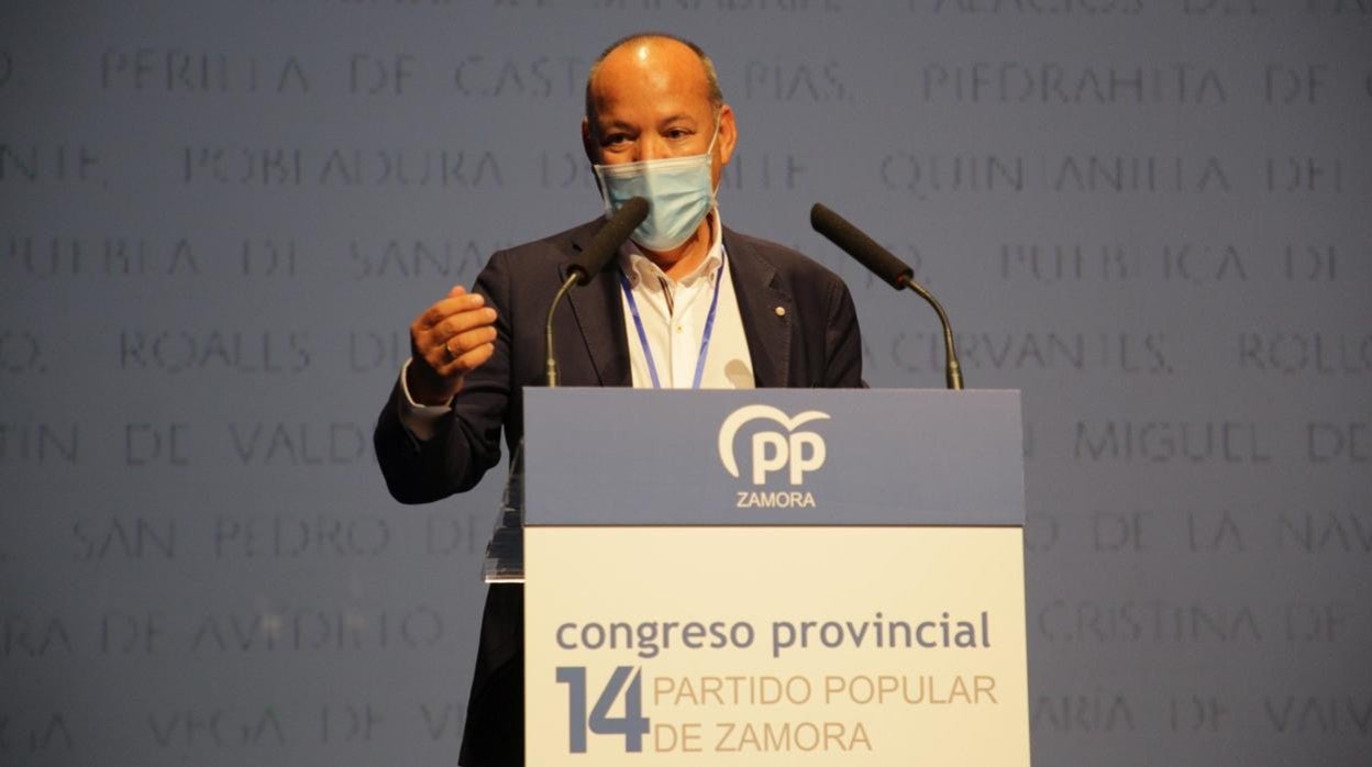 José María Barrios, durante el XIV Congreso del PP de Zamora.