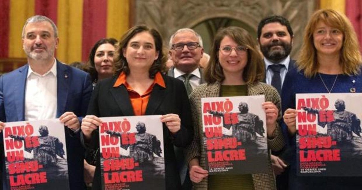 Colau, en 2020 presentando la Declaración de Emergencia Climática de la ciudad