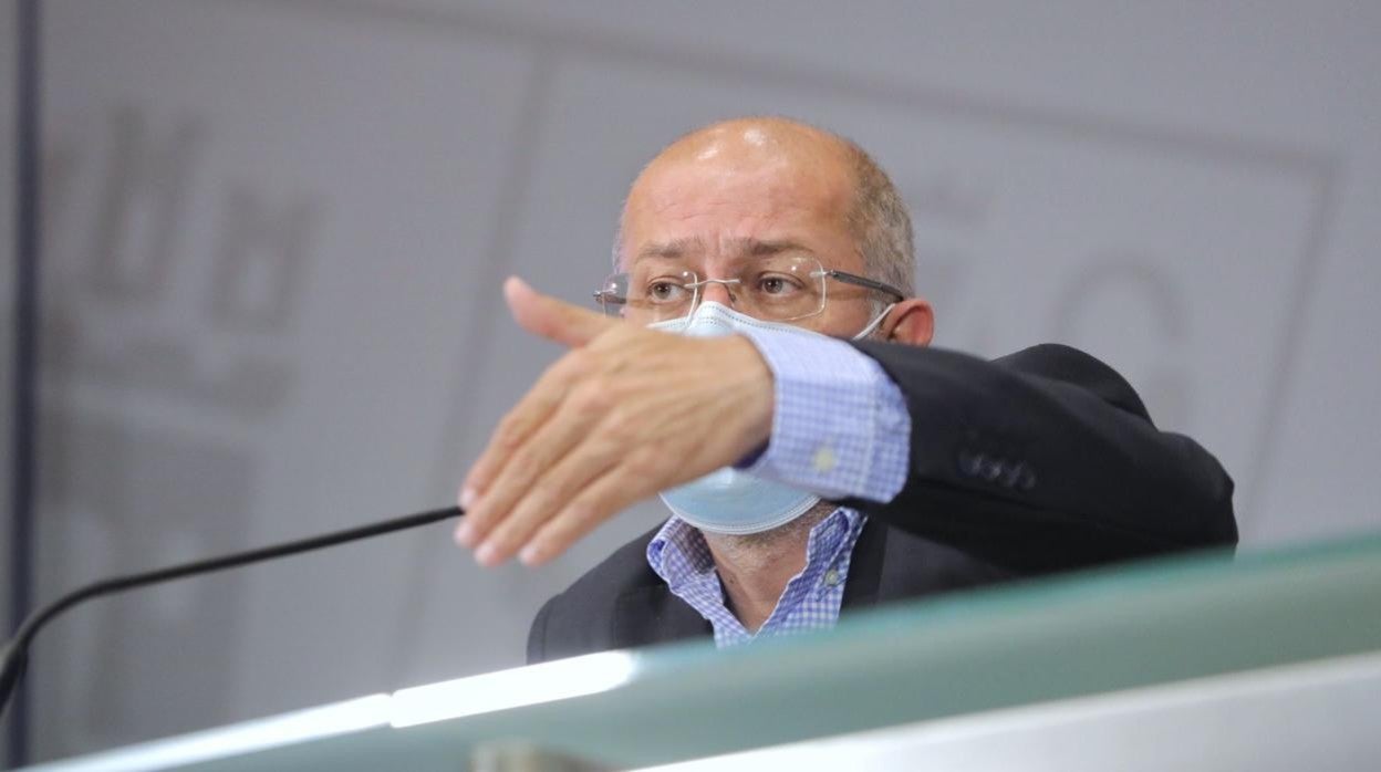 El vicepresidente Francisco Igea, durante la rueda de prensa tras el Consejo de Gobierno