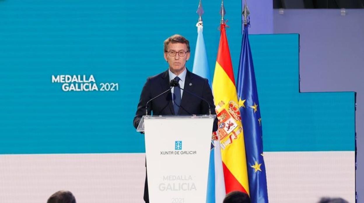 Feijóo, este domingo en la entrega de las Medallas de Galicia 2021