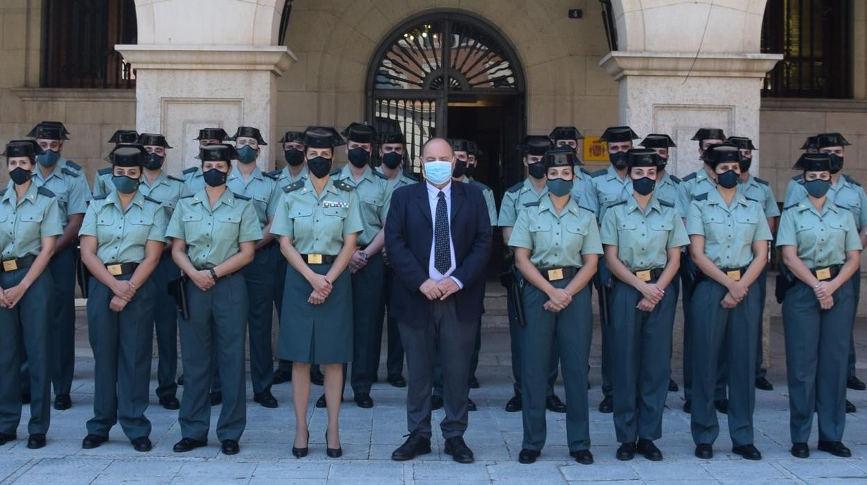 Los 28 agentes en prácticas fueron presetnados este martes en la Comandancia de Teruel