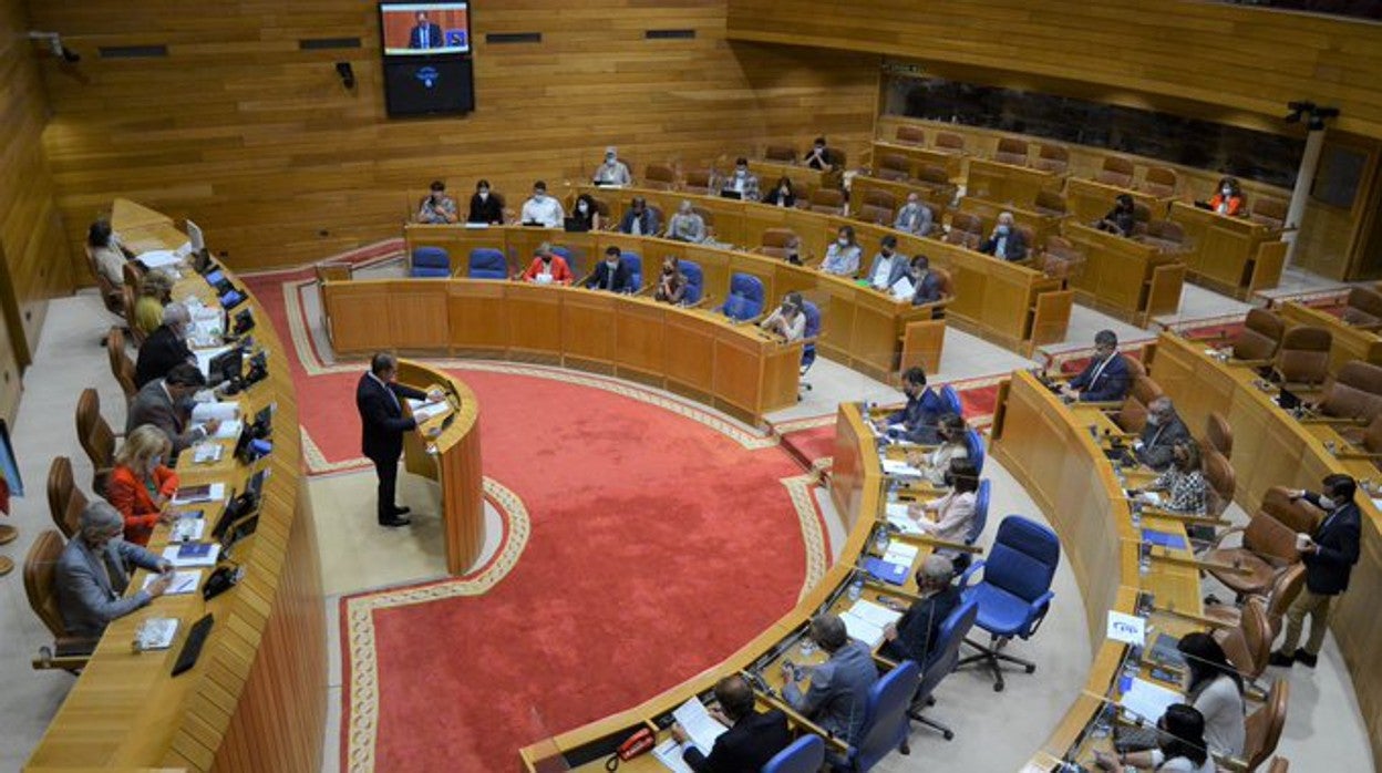 El pleno del Parlamento gallego, este martes