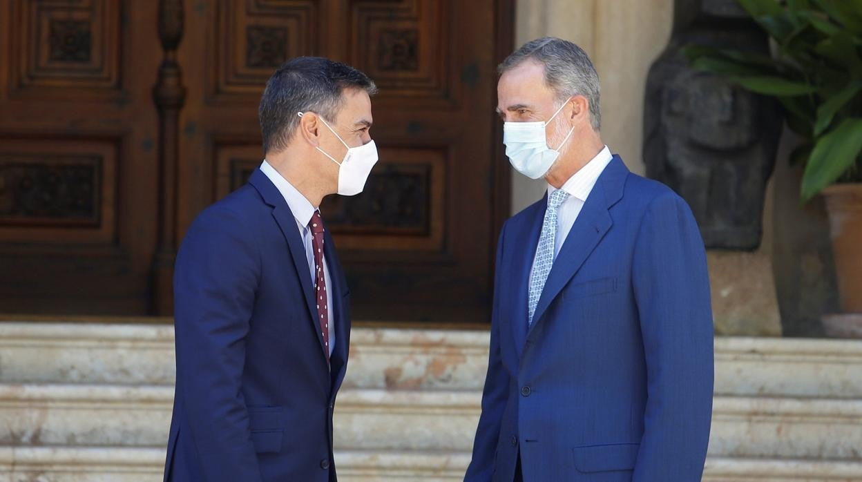 El Rey recibe ayer en Marivent a Pedro Sánchez