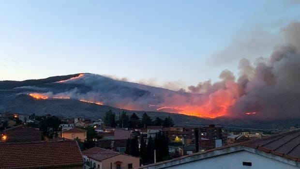 El incendio de El Tiemblo (Ávila) ha arrasado 740 hectáreas de arbolado, agrícola y pasto