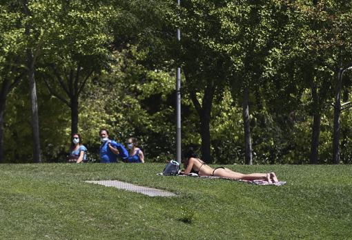 Orilla del lago de la Casa de Campo