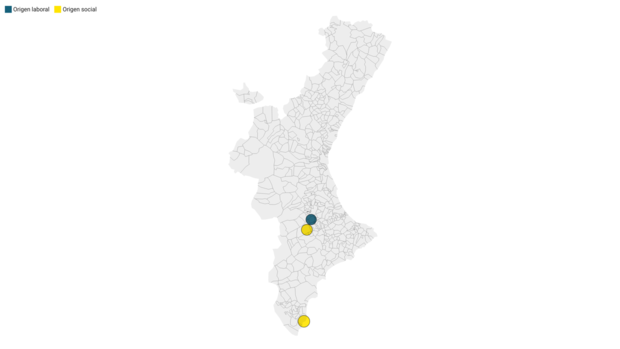 Mapa y listado de los nuevos brotes de coronavirus por municipios en Valencia, Alicante y Castellón