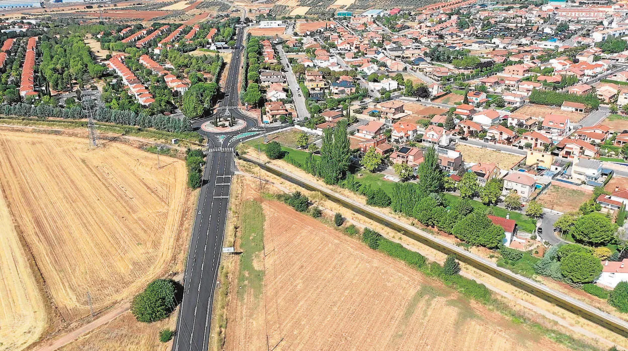 Vista aérea de Ugena , donde avanza su Plan de Actuación Urbanizadora