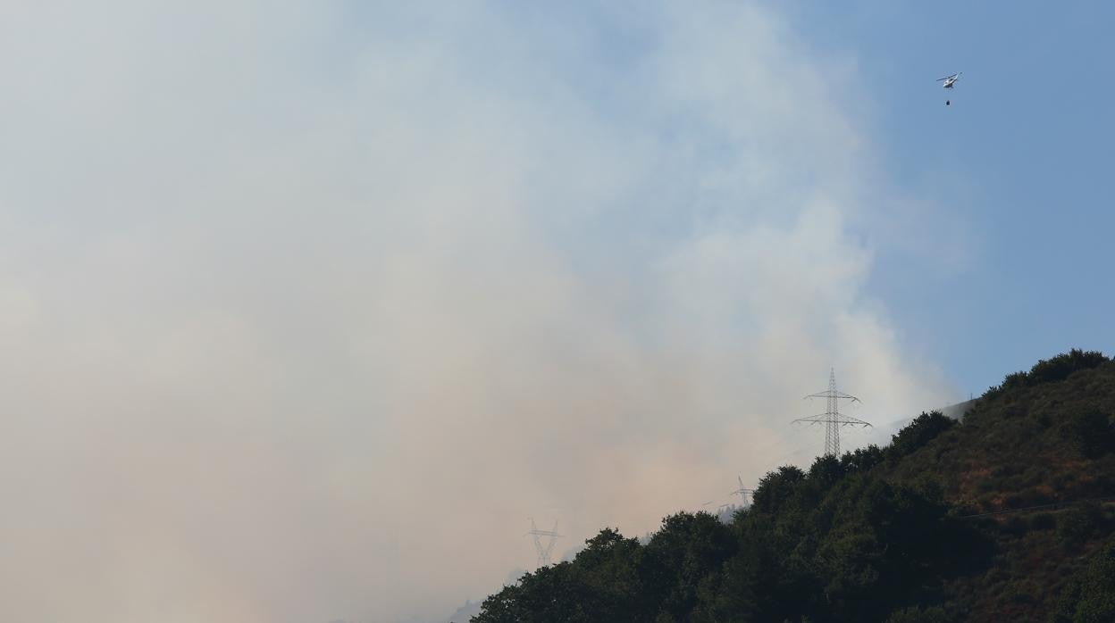 Imágens de incendios pasados en Trabadelo