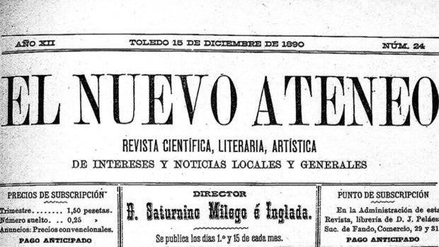 El Nuevo Ateneo: un periódico para la regeneración de Toledo