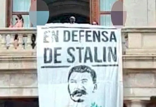 Imagen del cartel estalinista difundida en redes sociales por el portavoz de Ciudadanos en el Ayuntamiento de Valencia