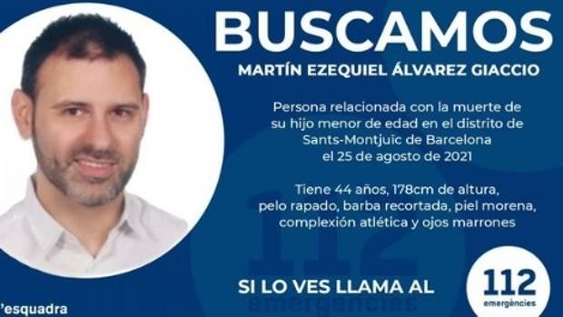 Los Mossos piden colaboración ciudadana para localizar al hombre que mató a su hijo en un hotel de Barcelona