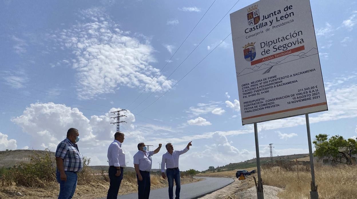 Trabajos de mejora en las carreteras por parte de la Diputación de Segovia