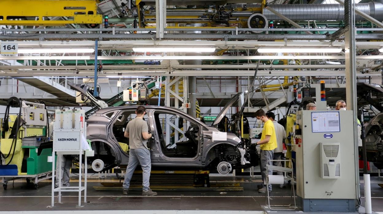 Montaje del Captur en la factoría de Renault en Valladolid