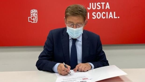 Ximo Puig se presenta a la reelección como secretario general del PSPV-PSOE