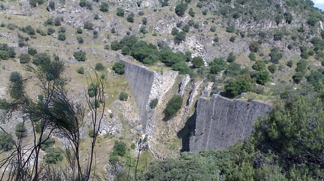 La presa del Gasco, en su estado actual