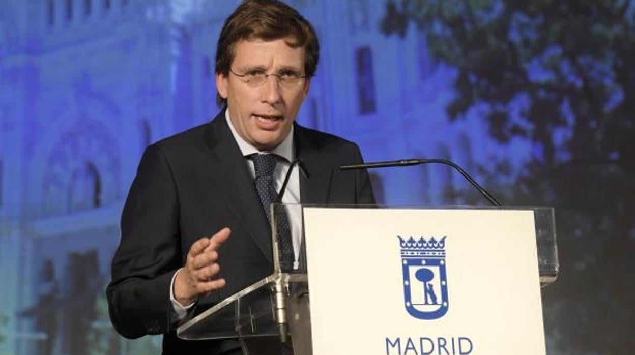 El alcalde de Madrid, José Luis Martínez-Almeida, durante la presentación de Madrid Talento